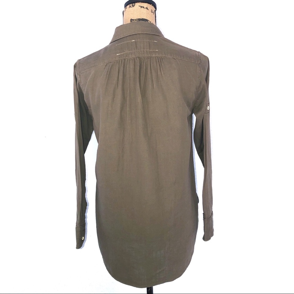 Rag & Bone Women’s Tomboy Shirt Army Green XS - Picture 7 of 8